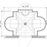 Dampfbad Grundriss der Cocon Standard-Version