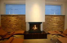 Gaskamin im Ruheraum - HILPERT - Feuer & Spa