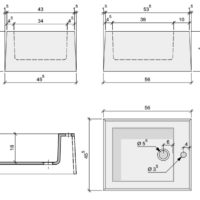 Einteiliges Keramik-Fußbecken als Monoblock! Das keramische Design-Becken für Ihr Fußbad aus einem Block bzw Teil.