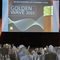 GOLDEN WAVE Award von SCHWIMMBAD+SAUNA 2022