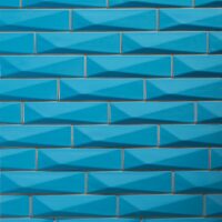 Keramikfassade moderne Architektur 3d Design Pyramide dreidimensional Keramik Wandkeramik