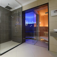 Privatespa WAK. Ein privat Spa zuhause im Wohnhaus (Villa) z.B. im Badezimmer mit Dusche, Dampfbad und Sauna