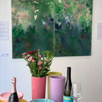 Hilpert Keramik Popup Store in Fulda mit Wein und Kunst, direkt neben dem Weinladen Jupp Hahner